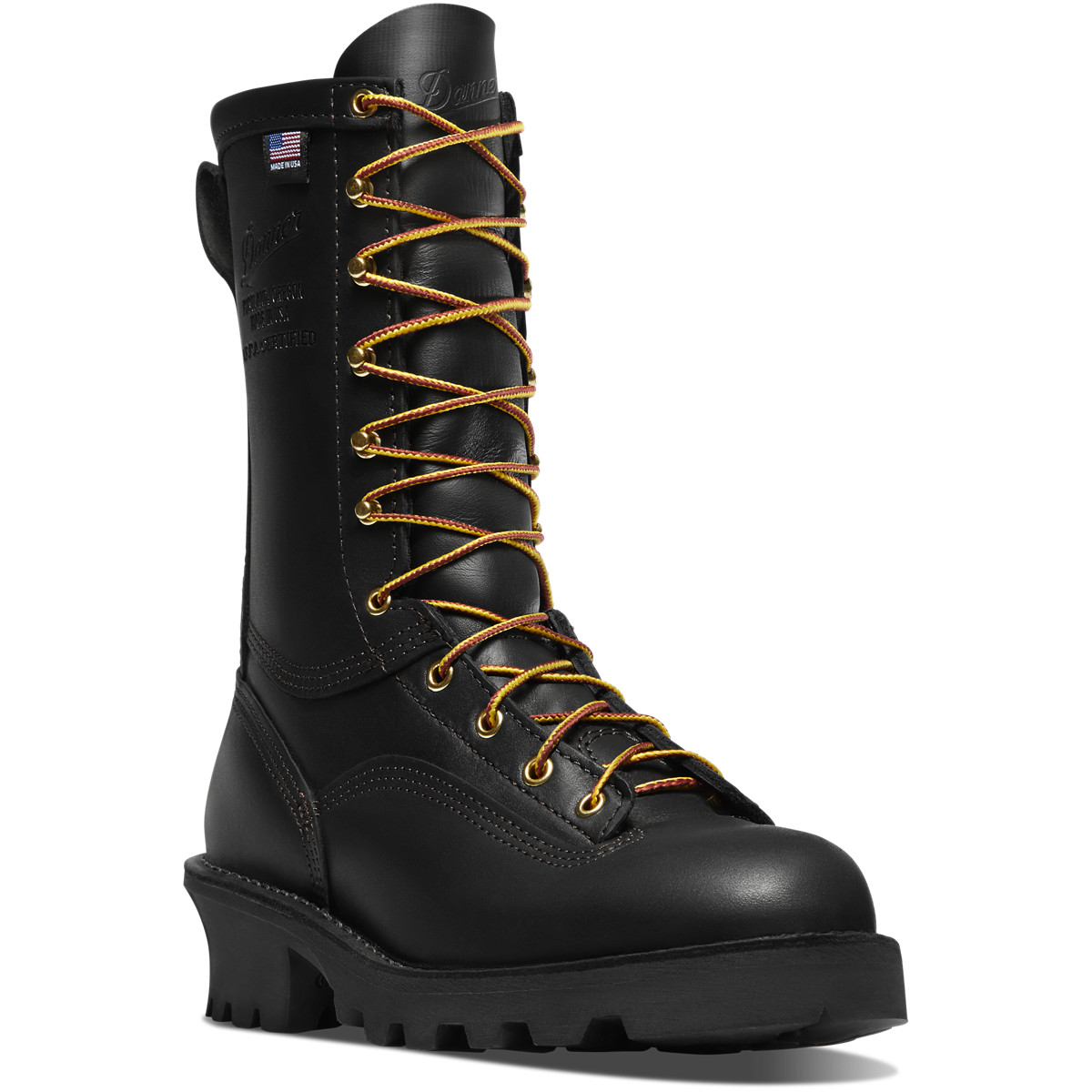 Danner Mens Flashpoint II Work Boots Black - YLB926487